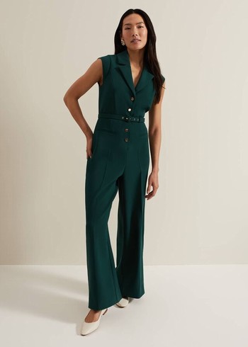 Phase Eight Renae Jumpsuit Green Canada | DRGCLU-234